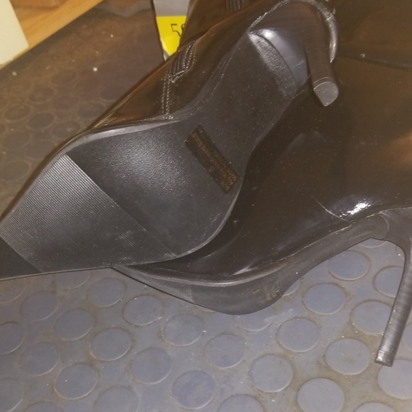 Hot Topic Slouchy Patent Over the Knee Boots 6 NEW - Picture 3 of 4